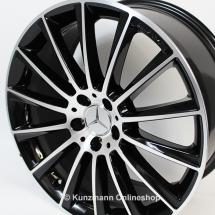 AMG 20-inch alloy wheel set | S-Class W222 | multi-spoke | Night Package | Genuine Mercedes-Benz | A2224010400/0500 7X23