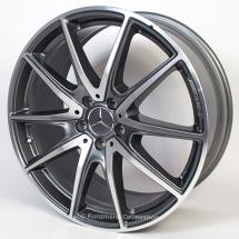 AMG 5-twin-spoke 20-inch rims S-Class W222 original Mercedes-Benz grey | A2224014000/4100-7X21