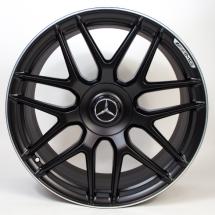 AMG 20 inch forged rimset S-Class W222 cross-spoke black original Mercedes-Benz | A2224014200/4300-7X71-W222