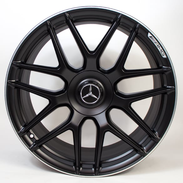 AMG 20 inch forged rimset S-Class W222 cross-spoke black original Mercedes-Benz