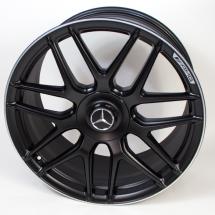 AMG 20 inch forged rimset S-Class W222 cross-spoke black original Mercedes-Benz | A2224014200/4300-7X71-W222