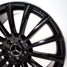 AMG 20-inch light-alloy wheels Night-Edition S-Class W222 original Mercedes-Benz | A22240104/5007X72-222