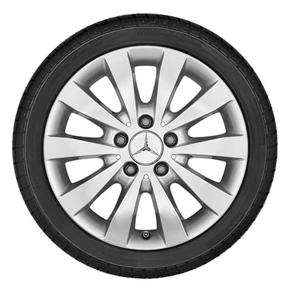 16 inch set of rims | 10-spoke wheel | Mercedes-Benz V-Class | silver | A44740103017X45-Satz 16 inch set of rims | 10-spoke wheel | Mercedes-Benz V-Class | silver | A44740103017X45-Satz