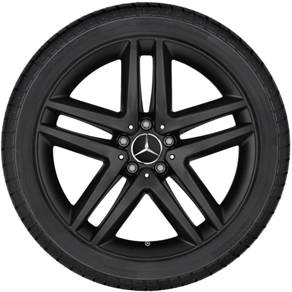 19 inch wheel set 5-twin-spoke wheel Mercedes-Benz V-Class black matt | A44740145007X35-Satz 19 inch wheel set 5-twin-spoke wheel Mercedes-Benz V-Class black matt | A44740145007X35-Satz