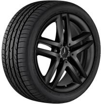 19 inch wheel set 5-twin-spoke wheel Mercedes-Benz V-Class black matt | A44740145007X35-Satz