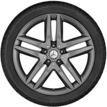 19 inch wheel set 5-twin-spoke wheel Mercedes-Benz V-Class tremolite metallic  | A44740145007X28-Satz