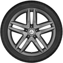 19 inch wheel set 5-twin-spoke wheel Mercedes-Benz V-Class tremolite metallic  | A44740115007X28-Satz