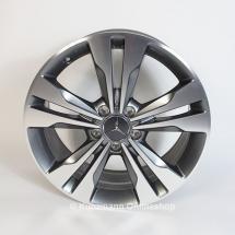 18 inch wheel set | 5-twin-spoke wheel | Mercedes-Benz V-Class | tremolite-gray | A44740144007X44-Satz