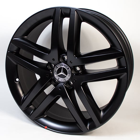 19 inch wheel set 5-twin-spoke wheel Mercedes-Benz V-Class black matt | A44740145007X35-Satz 19 inch wheel set 5-twin-spoke wheel Mercedes-Benz V-Class black matt | A44740145007X35-Satz