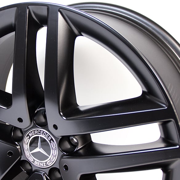 19 inch wheel set 5-twin-spoke wheel Mercedes-Benz V-Class black matt | A44740145007X35-Satz 19 inch wheel set 5-twin-spoke wheel Mercedes-Benz V-Class black matt | A44740145007X35-Satz