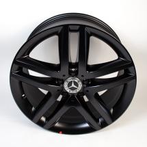 19 inch wheel set 5-twin-spoke wheel Mercedes-Benz V-Class black matt | A44740145007X35-Satz