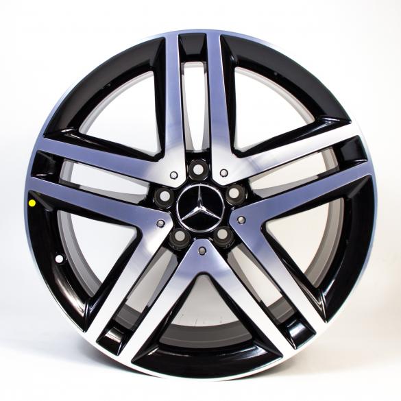 19 inch wheel set 5-twin-spoke V-Class BR447 black Original Mercedes-Benz