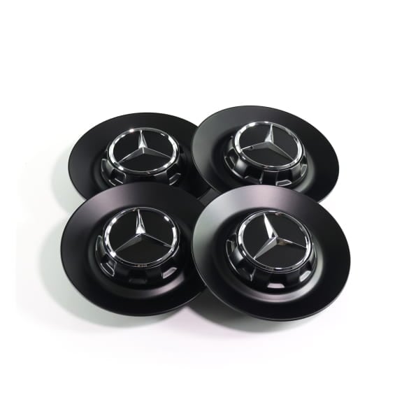 AMG hub caps cover forged wheel black matt Original Mercedes-Benz