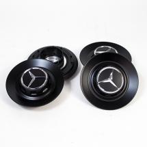 AMG hub caps cover forged wheel Mercedes-Benz S-Class W222 black matte | A2224002800/9283-Satz-W222