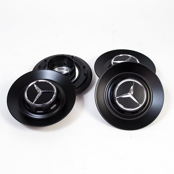 AMG hub caps cover forged wheel Mercedes-Benz S-Class W222 black matte