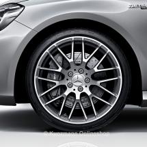 AMG 19 inch rim set A-Class W176 cross spoke design A45 AMG titanium gray | A17640109007X21-AMG-19-W176