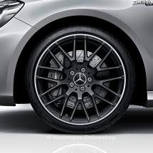 AMG 19 inch rim set A-Class W176 cross spoke design A45 AMG high sheen black matt | A17640109007X71-A