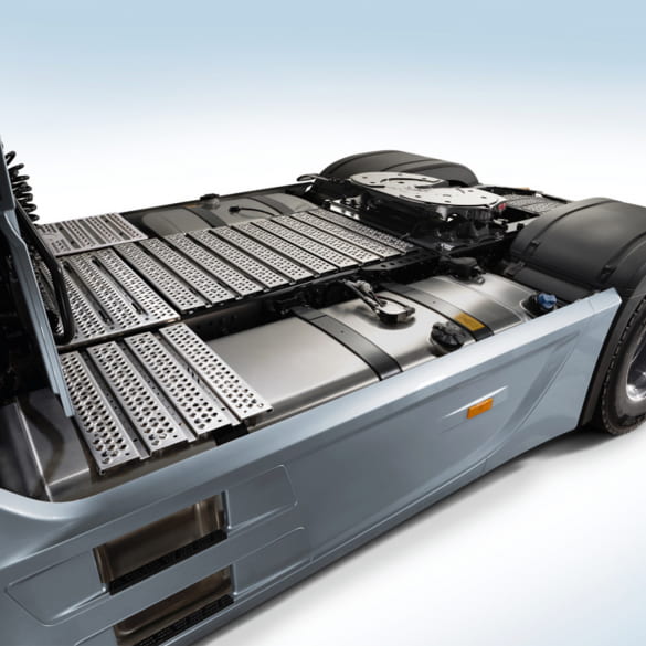 Treeplank achter de cabine Actros/Antos/Arocs trekker Origineel Mercedes Benz