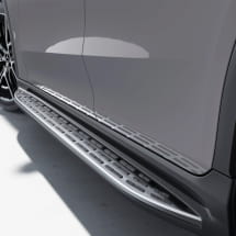 Treeplanken EQE SUV X294 aluminiumlook met rubbernoppen | Or | X294-Trittbretter