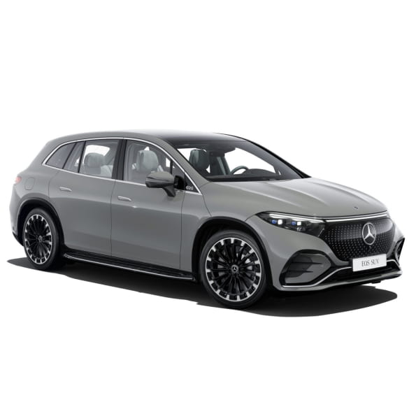 Trittbretter EQS SUV X296 Aluminium-Optik Gumminoppen Original Mercedes-Benz | X296-Trittbretter