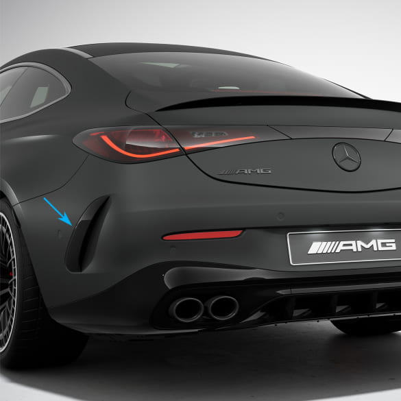 AMG Aerodynamics flaps black CLE C236 Genuine Mercedes-Benz | C236-Aeroflap-hinten