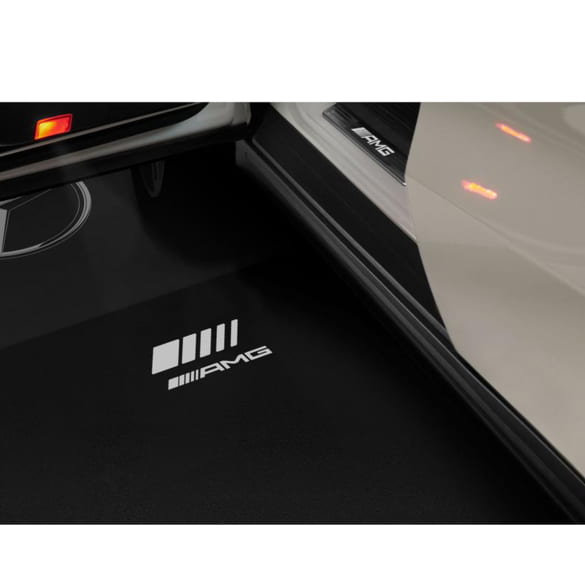 Animated surrounding area lighting AMG logo LCD projector EQS SUV X296 Original Mercedes-Benz 
