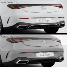 Black trim rear bumper night package CLE C236 Coupe Genuine Mercedes-Benz | A2368858001-C236