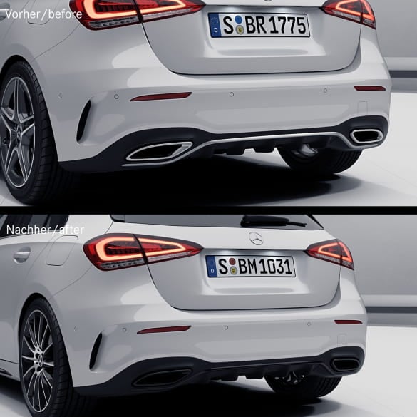 Black trim front bumper night package A-Class W177 hatchback Genuine Mercedes-Benz | A1778854702-W177 Black trim front bumper night package A-Class W177 hatchback Genuine Mercedes-Benz | A1778854702-W177