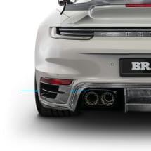 BRABUS rear bumper attachment Porsche 911 Turbo S carbon shiny | 902-410-00