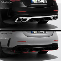 C 63 SE rear trim black Night Package Genuine Mercedes-Benz | C63SE-Heckzierleiste-schwarz