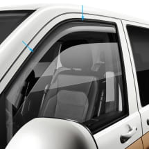 Door wind deflector set front smoked glass grey acrylic | 7E0072193 HU3