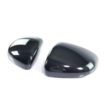 Mirror caps obsidian black 2-piece set genuine Mercedes-Benz | A0998117400/7500 9197