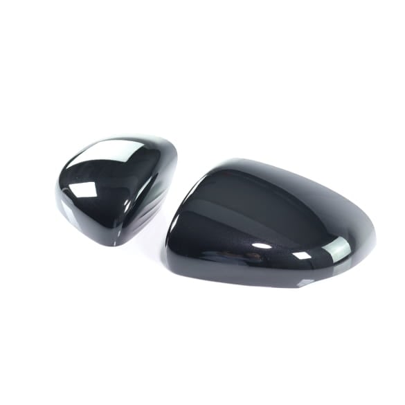 Mirror caps obsidian black 2-piece set genuine Mercedes-Benz | A0998117400/7500 9197