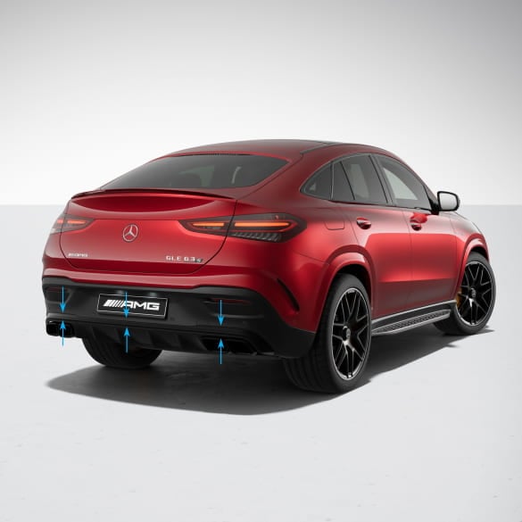Trim strip diffusor night package black GLE C167 Coupé Facelift 63 AMG Genuine Mercedes-AMG