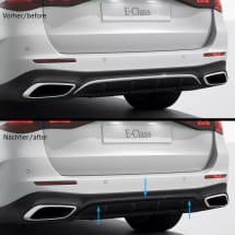 Trim strip rear bumper Night Package black E-Class S214 Genuine Mercedes-Benz  | A2148808602