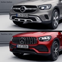 GLC 43 AMG facelift bumper with Panamericana grill | GLC-253-Front-Night