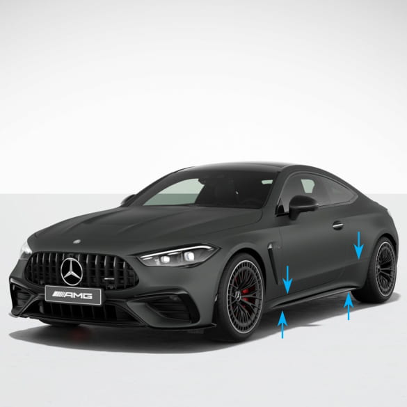 53 AMG side skirts CLE Coupé C236 Night package conversion Genuine Mercedes-Benz