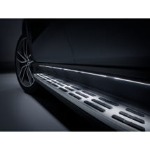 Running boards illuminated GLE SUV V167 Aluminium look | GLE-Trittbretter-beleuchtet-V167