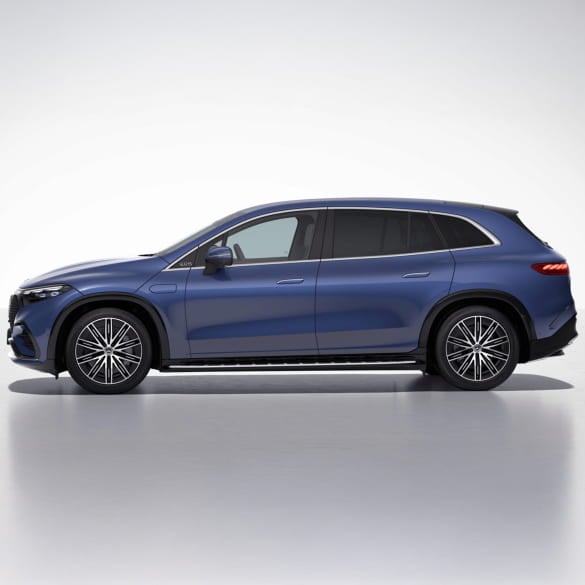 Running boards EQS SUV X296 aluminium look rubber studs Genuine Mercedes-Benz | X296-Trittbretter