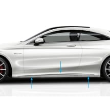 AMG Side skirts trim attachment S-Class 217 silver chrome | Seitenschweller-Silberchrom-217-K