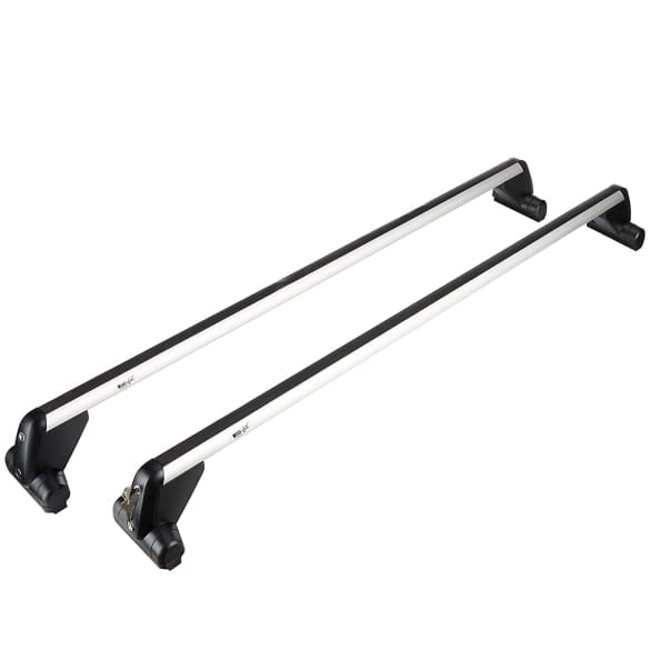 Basic carrier roof rack set silver black VW T6.1 with roof mounting rail Genuine Volkswagen