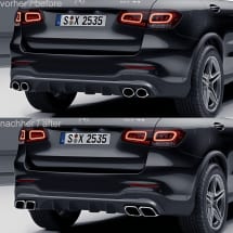 63 AMG exhaust tips GLC SUV X253 Coupe C253 Mercedes-Benz | 253-63-blenden