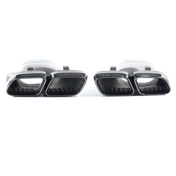 63 AMG exhaust tips nightpackage black Genuine Mercedes-AMG