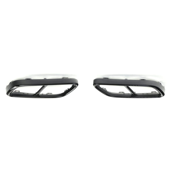 Black style Exhaust trims VW Golf 8 VIII Genuine Volkswagen | Golf8-Auspuff-Zierblende