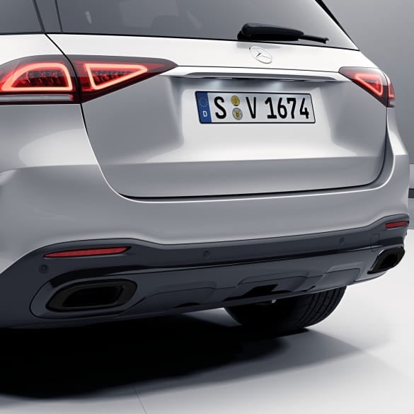 black exhaust tips V167 X167 C167 genuine Mercedes-Benz | A167885-black-167 black exhaust tips V167 X167 C167 genuine Mercedes-Benz | A167885-black-167