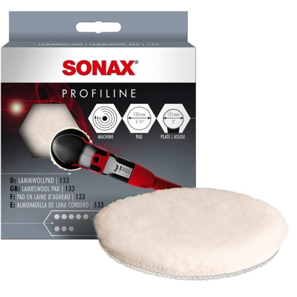 SONAX PROFILINE lamb wool pad diameter 133mm 1 piece | 04931410