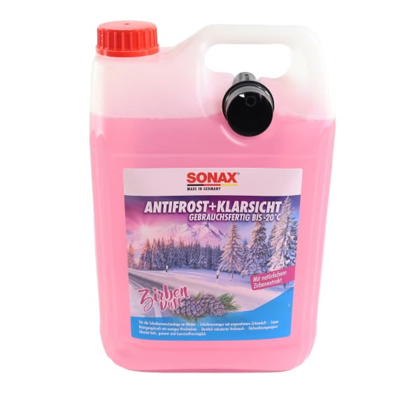 SONAX Windscreen Cleaner Antifrost Winter ready-mix Swiss stone pine scent 5 litres