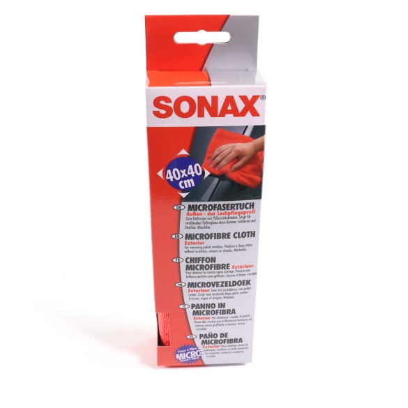 SONAX microfibre cloth exterior paint care professional 40x40cm