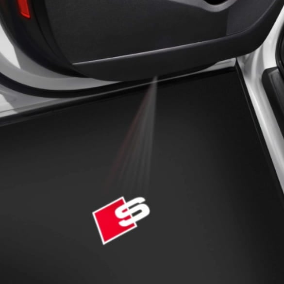 LED projector S-Logo entrance lighting Genuine Audi