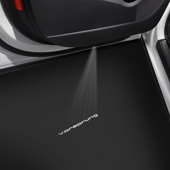 LED projector Vorsprung lettering entrance lighting Genuine Audi